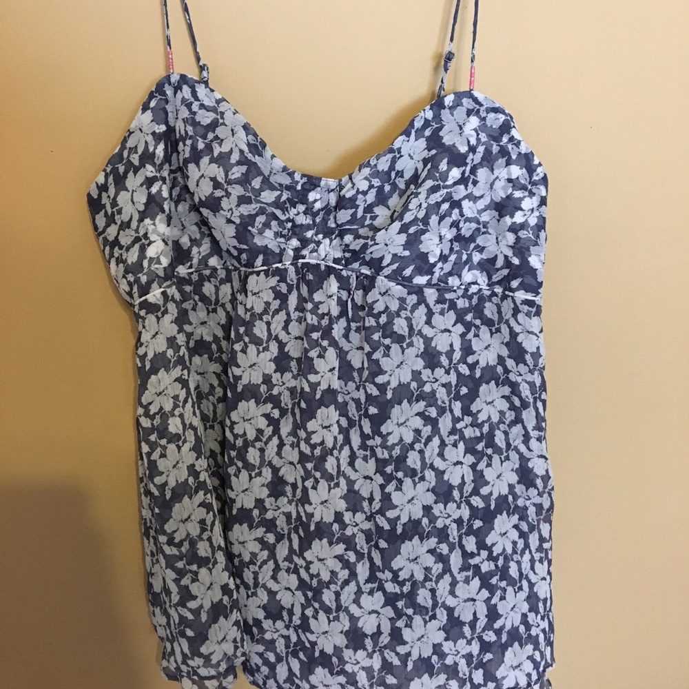 AEO Layered Floral Tank Top